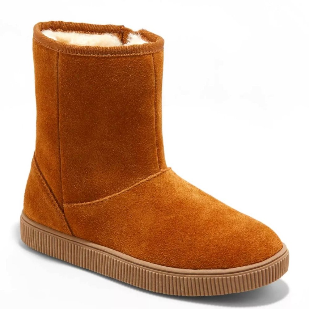Girls' Emily Suede Shearling Style Boots Sz 5